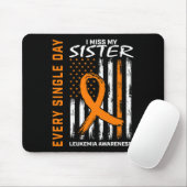 Geschenke Verlust der Schwester Orange Leukämie Be Mousepad (Mit Mouse)