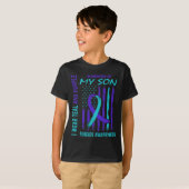 Geschenke Verlust Son Selbstmord Bewusstsein Ameri T-Shirt (Vorne ganz)