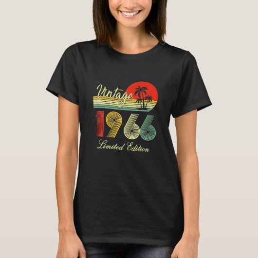 Geschenke Vintag 1966, limitiert, 56 Jahre T-Shirt (Vorderseite)