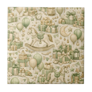 Geschenke Vintage-Spielzeugpferd Ballons Neutralgr Fliese