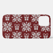 Geschenke: Vintages Wintermuster. Case-Mate iPhone Hülle (Rückseite (Horizontal))