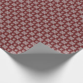 Geschenke: Vintages Wintermuster. Geschenkpapier (Ecke)