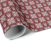 Geschenke: Vintages Wintermuster. Geschenkpapier (Rolleneckpunkt)