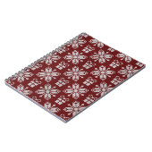 Geschenke: Vintages Wintermuster. Notizblock (Linke Seite)