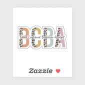 Geschenke von BCBA Board Certified Behavior Analys Aufkleber (Blatt)