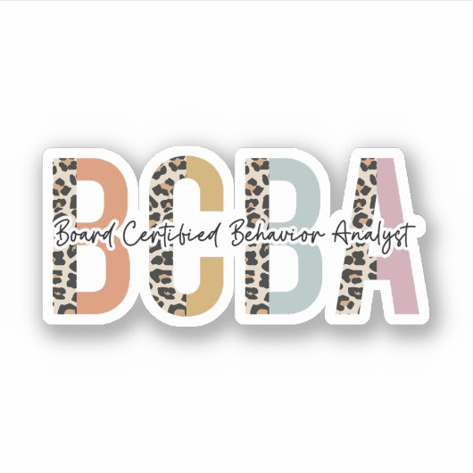 Geschenke von BCBA Board Certified Behavior Analys Aufkleber (Vorderseite)