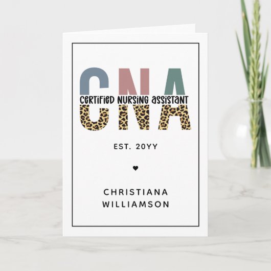 Geschenke von benutzerdefinierten CNA-zertifiziert Karte (Vorderseite)