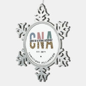 Geschenke von benutzerdefinierten CNA-zertifiziert Schneeflocken Zinn-Ornament (Rechts)