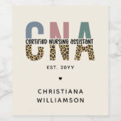 Geschenke von benutzerdefinierten CNA-zertifiziert Weinetikett (Einzelnes Label)