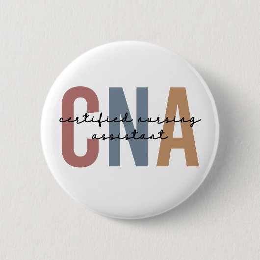 Geschenke von CNA Retro zertifizierten Pflegeassis Button (Vorderseite)