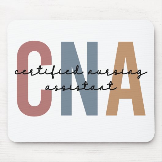Geschenke von CNA Retro zertifizierten Pflegeassis Mousepad (Vorne)