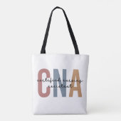 Geschenke von CNA Retro zertifizierten Pflegeassis Tasche (Rückseite)