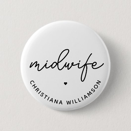 Geschenke von Custom Midfrau Appreciation Midwifer Button (Vorderseite)