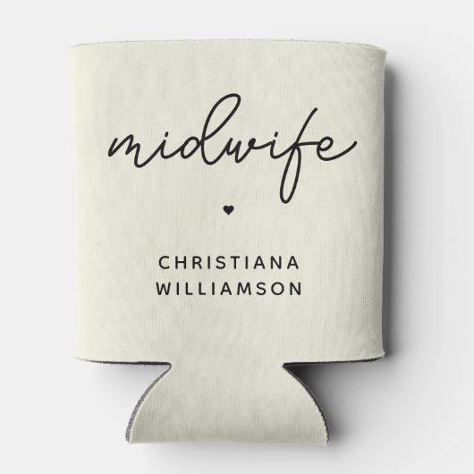 Geschenke von Custom Midfrau Appreciation Midwifer Dosenkühler (Rückseite)