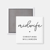 Geschenke von Custom Midfrau Appreciation Midwifer Magnet (Vorderseite/Rückseite)