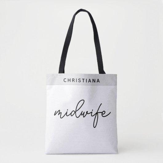 Geschenke von Custom Midfrau Appreciation Midwifer Tasche (Vorderseite)