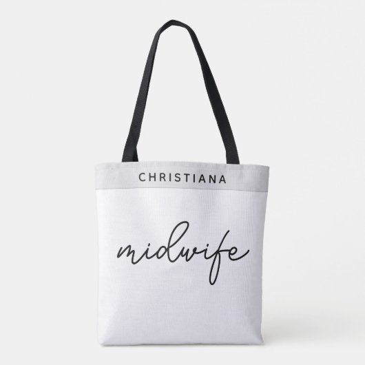 Geschenke von Custom Midfrau Appreciation Midwifer Tasche (Rückseite)