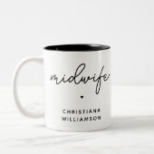 Geschenke von Custom Midfrau Appreciation Midwifer Zweifarbige Tasse (Links)