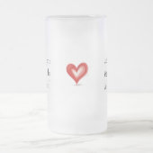 Geschenke von Großkindern nach Maß Mattglas Bierglas (Mittel)