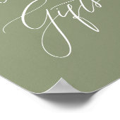 Geschenke von grünen formalen kalligraphischen Hoc Poster (Ecke)