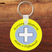 Geschenke von Pflegeassistenten "Einen Unterschied Schlüsselanhänger (Vorderseite)