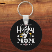 Geschenke von sibirischer Husky-Mama-Hundebesitzer Schlüsselanhänger (Vorderseite)