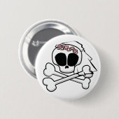 Geschenke von Skull Bride Button (Vorne & Hinten)