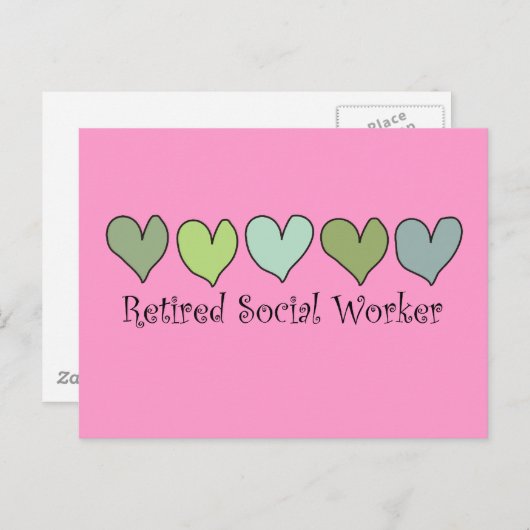 Geschenke von Sozialarbeitern Postkarte (Vorne/Hinten)