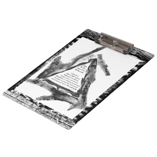 Geschenke von Tieren Klemmbrett (Schrägansicht)