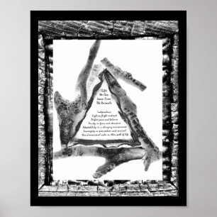 Geschenke von Tieren Poster