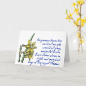 Geschenke von Verzeihung gefalteter notecard Karte (Gelbe Blume)