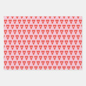 Geschenke von Weihnachten Rot und Rosa Geschenkpapier Set (Vorderseite 3)