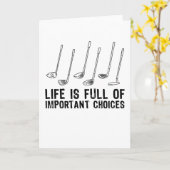 Geschenke wichtige Entscheidungen Funny Golfing Fa Karte (Gelbe Blume)