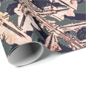 GESCHENKE WRAPPING LACE UND SCHNEELAKEN IN BLAU GESCHENKPAPIER (Rolleneckpunkt)