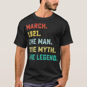 Geschenke zum 100. Geburtstag für Männer March The T-Shirt