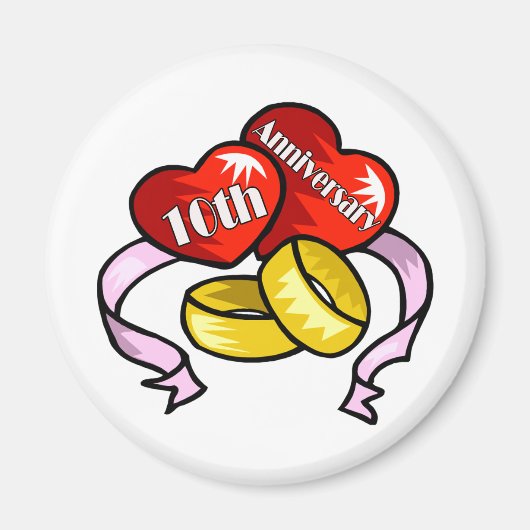 Geschenke zum 10. Geburtstag Magnet (Vorne)