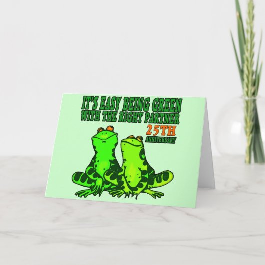 Geschenke zum 25. Geburtstag Karte (Vorderseite)