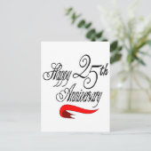 Geschenke zum 25. Geburtstag Postkarte (Stehend Vorderseite)