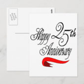 Geschenke zum 25. Geburtstag Postkarte (Vorne/Hinten)