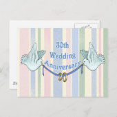Geschenke zum 30. Hochzeitstag Postkarte (Vorne/Hinten)