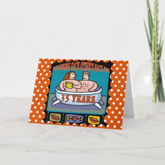 Geschenke zum 35. Hochzeitstag Karte (Vorderseite)