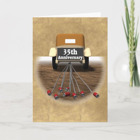 Geschenke zum 35. Hochzeitstag Karte (Vorderseite)