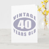 Geschenke zum 40. Geburtstag für ihn Karte (Gelbe Blume)