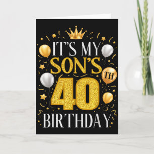 Geschenke zum 40. Geburtstag meines Sohnes 40 Jahr Karte