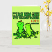 Geschenke zum 40. Hochzeitstag Karte (Gelbe Blume)