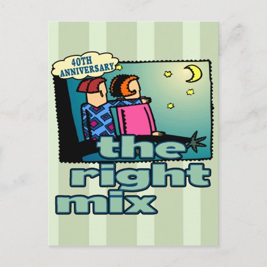 Geschenke zum 40. Hochzeitstag Postkarte (Vorderseite)