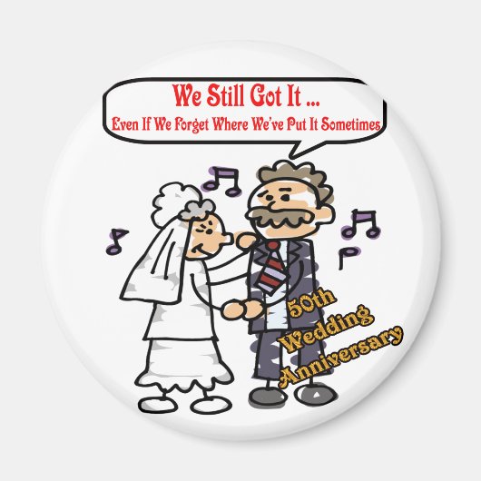 Geschenke zum 50. Hochzeitstag Magnet (Vorne)
