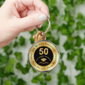 Geschenke zum 50-jährigen Jubiläum für Freunde, 50 Schlüsselanhänger (Hand)