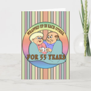 Geschenke zum 55. Hochzeitstag Karte