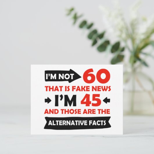 Geschenke zum 60. Geburtstag Postkarte (Stehend Vorderseite)